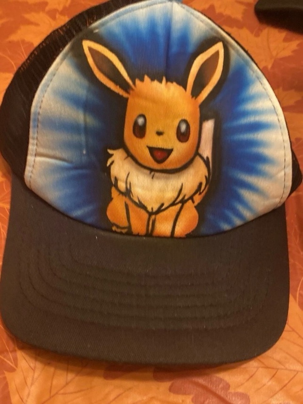 Pikachu Pokémon Vintage Spray Painted Mesh Trucker Snapback Hat